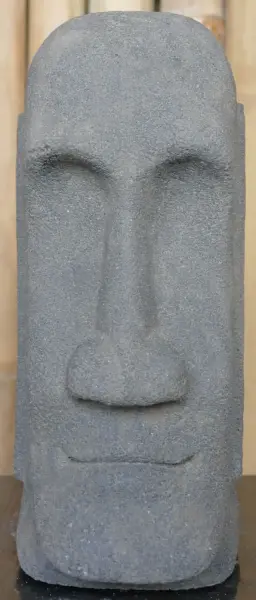 Product image 1 of the product “Tiki head, shape stone / carved, handmade, in the sizes from 13cm to 75cm, Antique finish ”